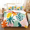 Floral Bedding Set 3D Printed Nature Beauty Duvet Cover Set Soft Skin-Friendly Single Double King Size for Adult Home Textiles