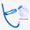 Трубка для обучения плаванию с трубкой для дайвинга, дыхательная трубка с оголовьем, жидкий силиконовый загубник, трубка для взрослых и детей