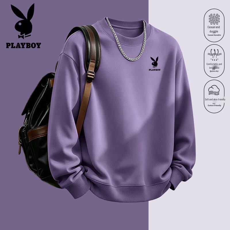 PLAYBOY Men's 2026 American Retro Relaxed Fit Crewneck Sweatshirt