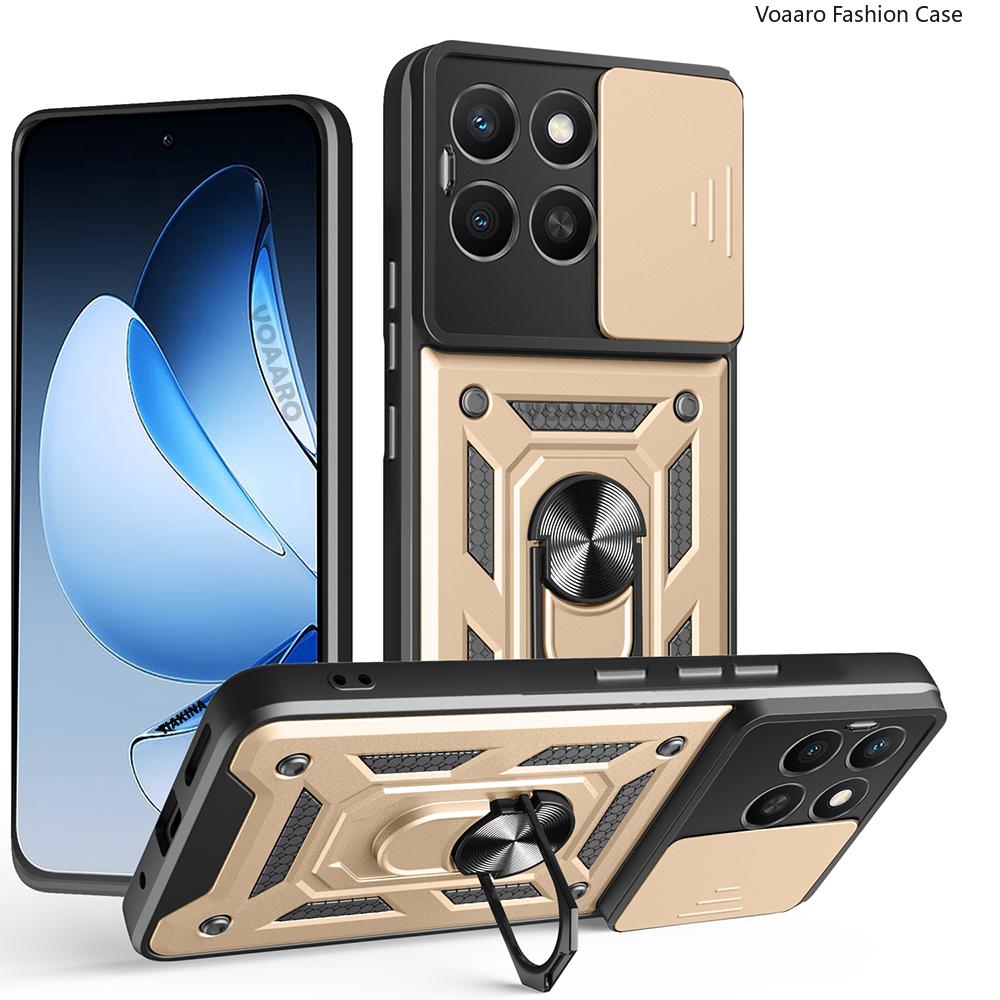 Чехол-накладка Slide Lens Armor для Honor X6C 4G, чехол для Honor X8C X7C X5B X5 Plus, чехол с магнитной кольцевой подставкой, противоударная крышка