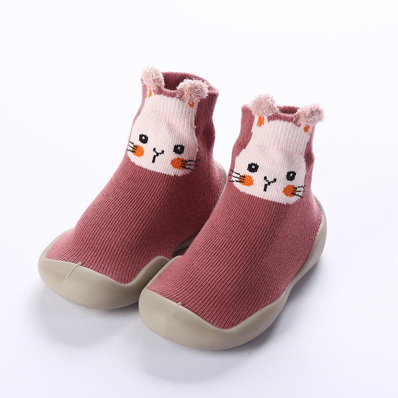 Spring and Fall Models of Children's Floor Socks Baby Silicone Soft Sole Floor Shoes Baby Indoor Non-slip Toddler Shoes