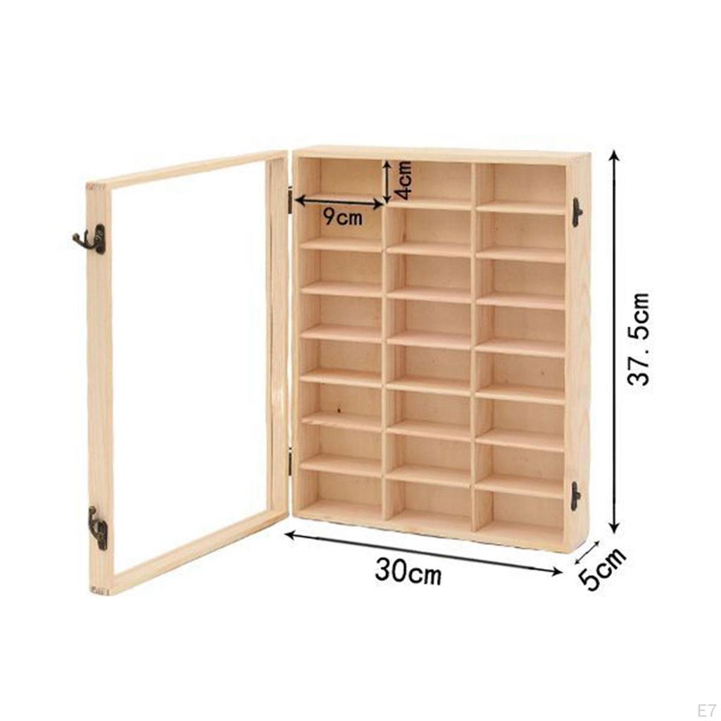 Деревянная полка-витрина для игрушечных машинок, прочная, многофункциональная, для организации, модель