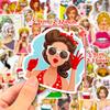 50 штук наклеек в стиле поп-герл, хип-хоп, поп, комикс, американская драма, ретро-девушка