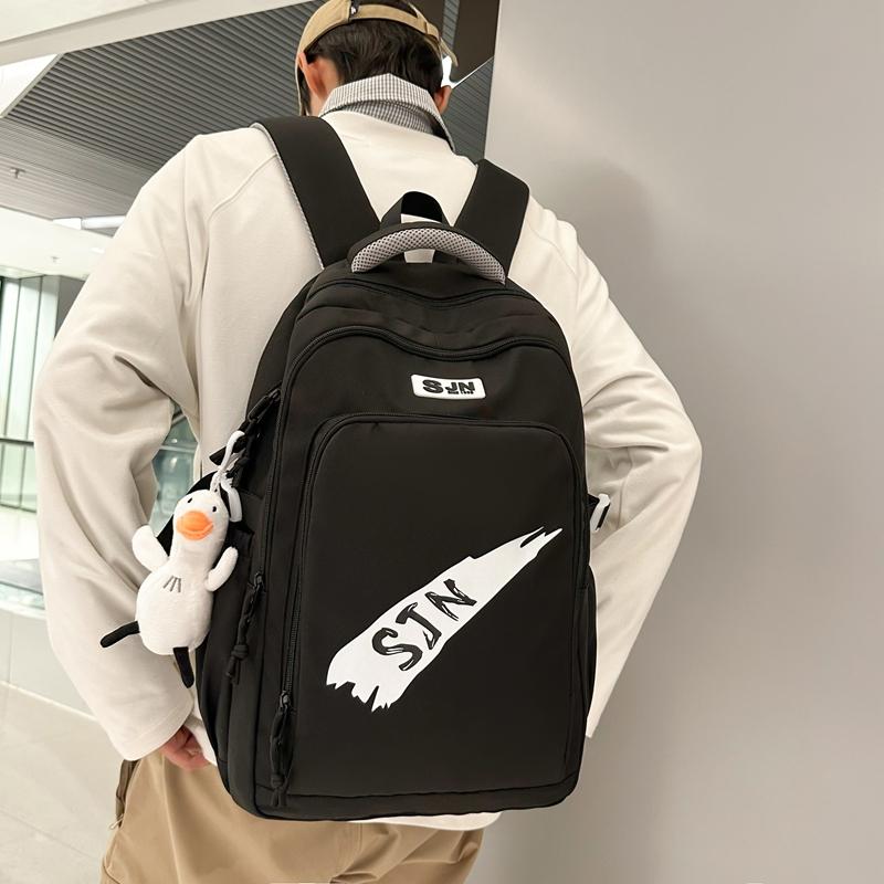 Мужской рюкзак с буквенным принтом, рюкзак для школьников младших и старших классов, женский