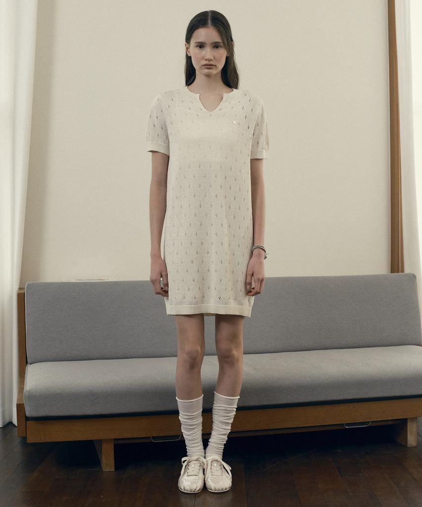Jucy Judy Paper Yarn Punching Knit Dress J1Op322E