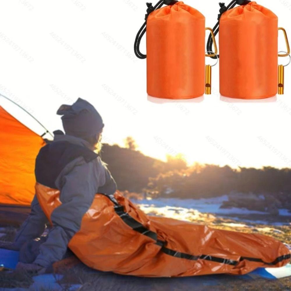 Reusable Survival Sleeping Bag With Storage Bag Emergency Survival Blanket Outdoor