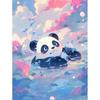 Современная картина по номерам с рамкой, животные, ремесленные изделия, подарок «сделай сам», настенное искусство для картины на холсте, медведь, облако