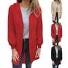 Long Sleeve Women Solid Color Hooded Top Lightweight  Jacket Coat Winter And Fall