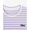 Lacoste Женская полосатая футболка с коротким рукавом Tf251e 54g Iy2