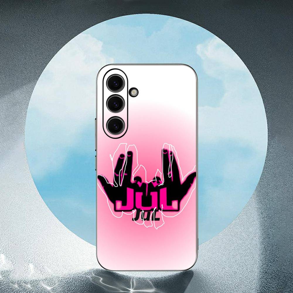 J-JuL-L Luxury Black Phone Case For Samsung Galaxy S23 S24 S25 Ultra S22 Plus S21