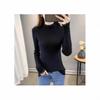 Women's Autumn 2024 Semi-High Neck Slimming Knitted Sweater Top