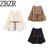 Za Autumn and Winter New Arrivals Women's Clothing Zr European and American Style Fashionable Versatile Hollow Knit Sweater with Belt Knit Skirt