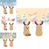 Adorable Christmas Reindeer Peanut Plush Toy Soft Comforting Cuddle Gift