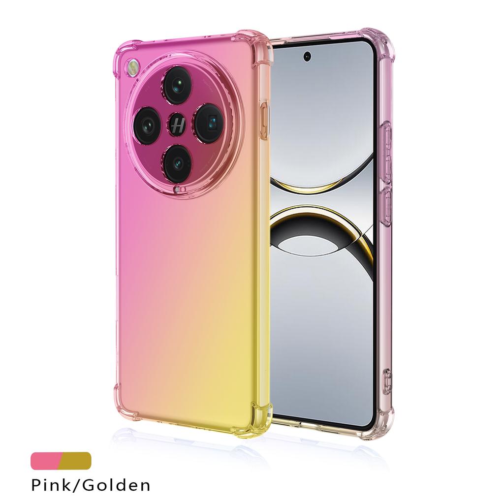 Градиентный силиконовый чехол для Find X8 Pro X 8 X7 Ultra X6 Pro Четыре угла противоударные подушки безопасности Мягкая прозрачная задняя крышка TPU для OPPO Find X8pro