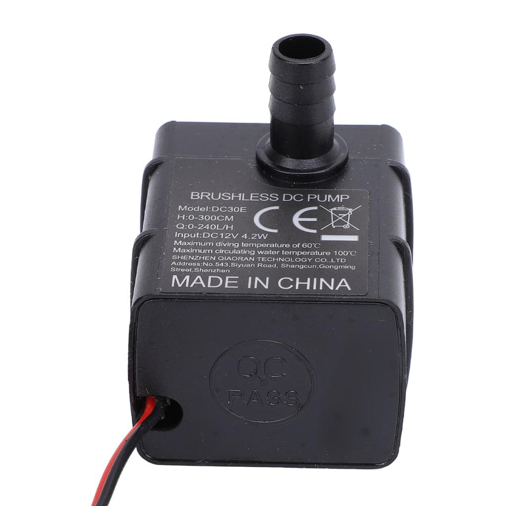 Погружной водяной насос 4,2 Вт 240 л/ч 300 см подъем IP68 водонепроницаемый микро DC12V бесщеточный водяной насос