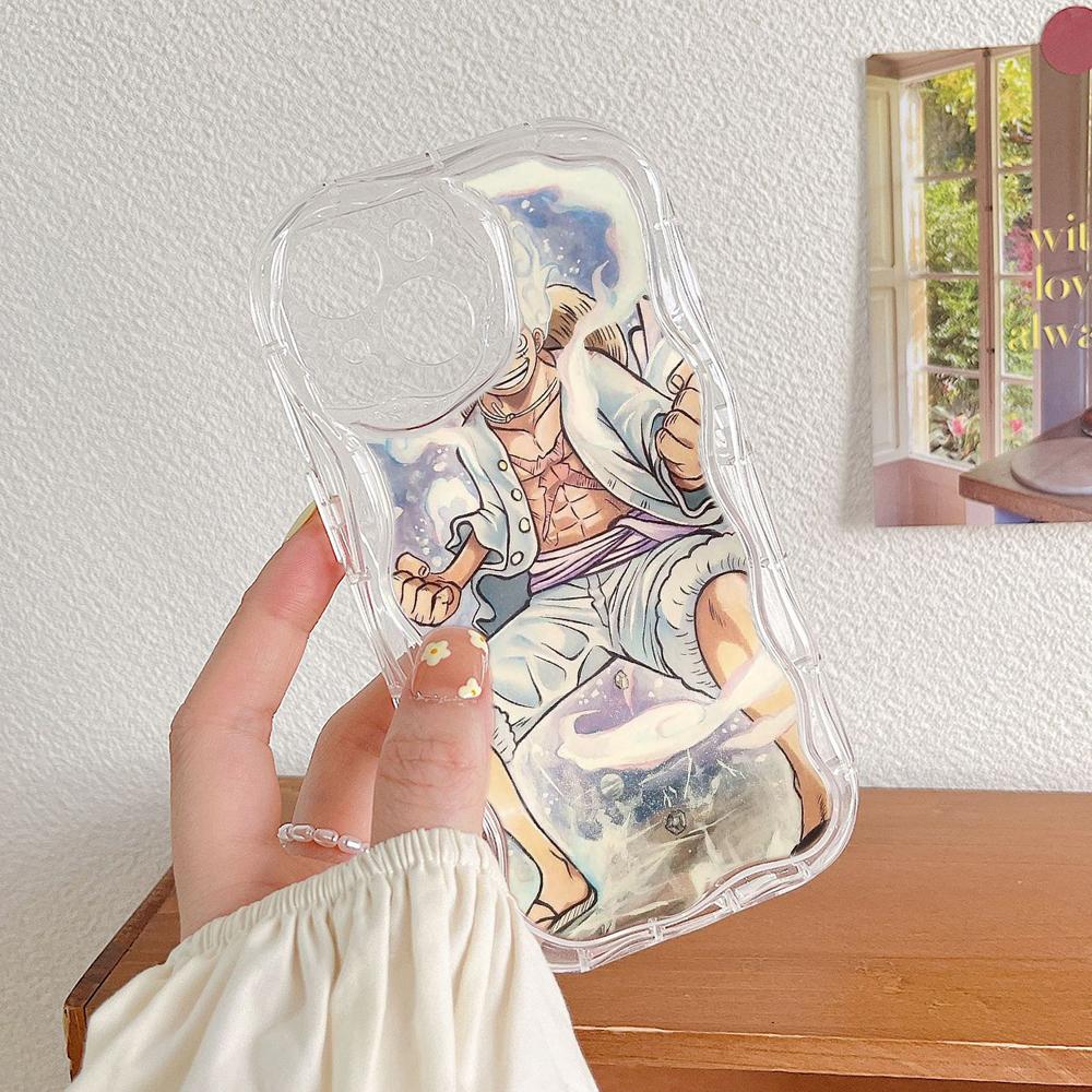 Ae92 One Piece Luffy Gear 5 Защитные чехлы для телефонов для Samsung S23 S24 Ultra A55 A14 A25 A13 Infinix Hot 40 Pro Tecno Spark 20C Wave Задняя крышка из ТПУ