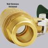 4-6 Point Copper Ball Valve: Internal/External Thread, Straight-Through Water Switch