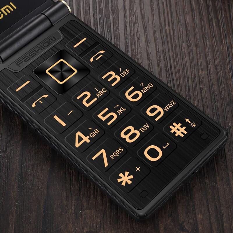 YEEMI M2+ 4G LTE раскладной мобильный телефон 2,84 дюйма двойной экран большие буквы вибрация Bluetooth MP3-плеер 1800 мАч двойной SIM-телефон