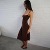 Womens Solid Color Sleeveless Slim Fit Bodycon Slip Dress Pure Desire Style