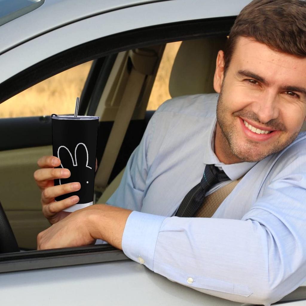 Кружка Miffy, кофейная чашка, чашка для магазинов, холодная изоляция, стакан из нержавеющей стали с крышкой, портативный Gasudeo, прямой капельный подарок для автомобиля, товары для персонажей