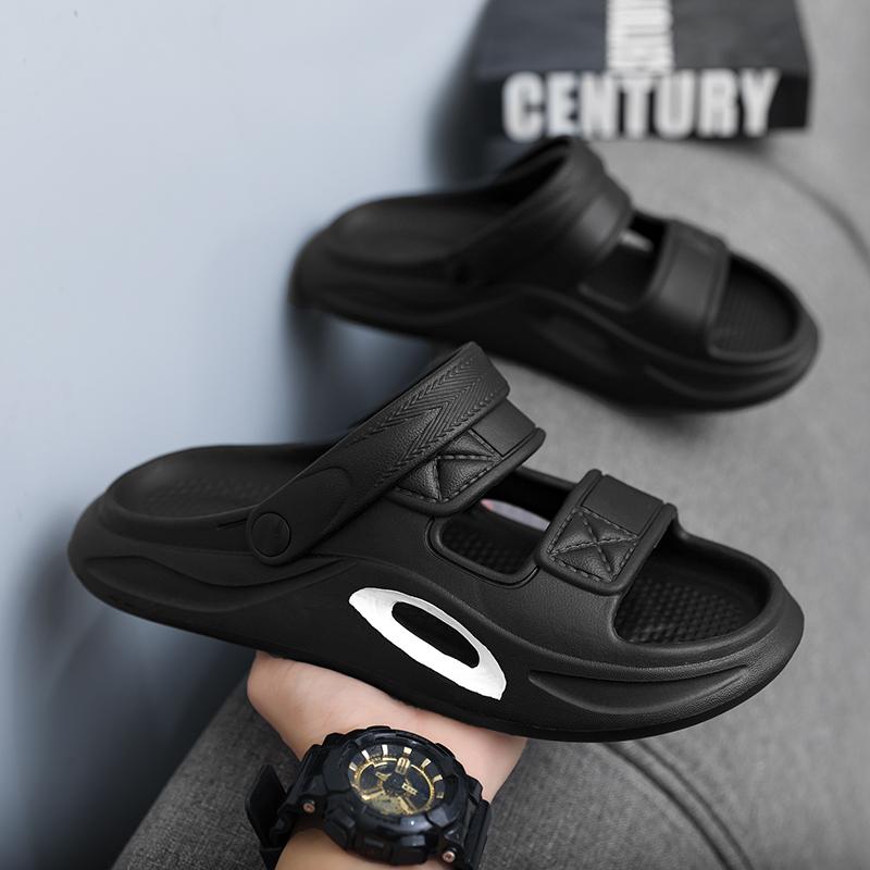 Fashion Men's Outdoor Wear Anti-Slip Home Use Bathing Soft Bottom Wear-Resistant Sports Dual-Purpose Driving Beach Sandals