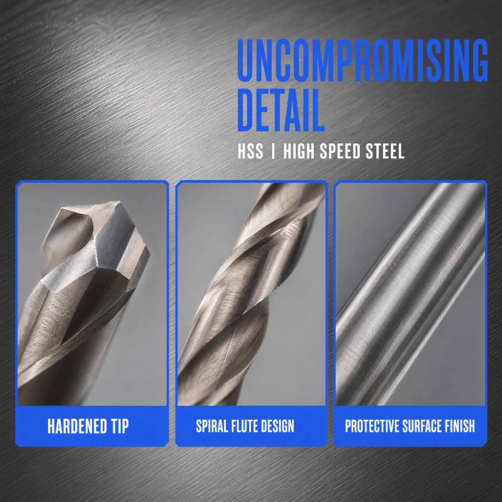 2pcs HSS Material Auger Drill Bit 3mm Diameter Extra Long Drill Bit Twist Drill Bit For Woodworking