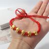 2025 год змеи счастливый красный веревочный браслет для женщин китайский стиль благословение браслет ручной работы веревочные подарки на год