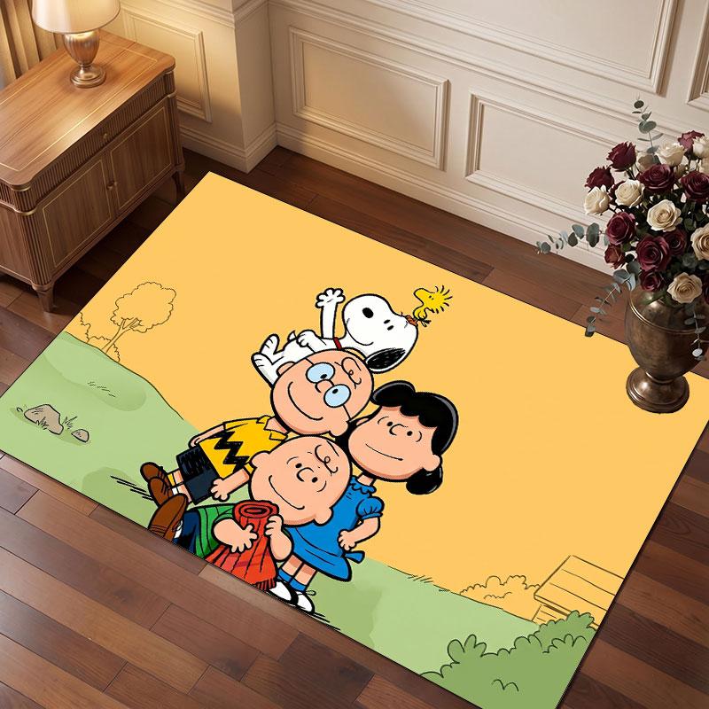 Snoopy Peanuts Rug Soft Thick Non Slip Floor Carpet for Bedroom Living Room Home Decor