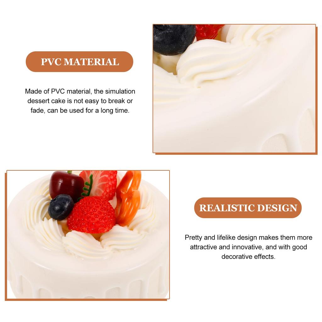 Универсальный муляж торта, поддельный торт, игрушка-еда, реалистичный образец, муляж торта из глины, основа для торта, день рождения, годовщина, фотосессия, половина дня рождения