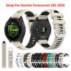 18mm 20mm 22mm Watch Band for Garmin Forerunner 265 255 Bracelet Official Buckle Strap for Forerunner 255s 265s 245 645 55 158