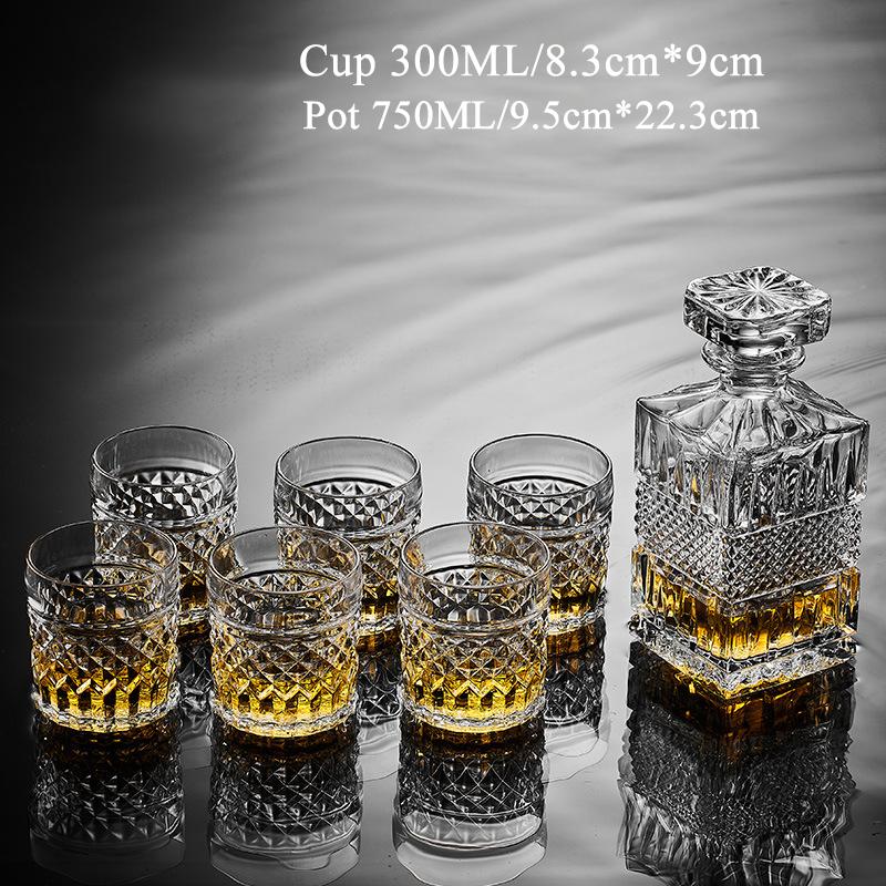 Бутылка для виски в европейском стиле, хрустальный бокал, емкости для вина и пива, стеклянный стакан, графин для водки, инструменты для домашнего бара, украшения