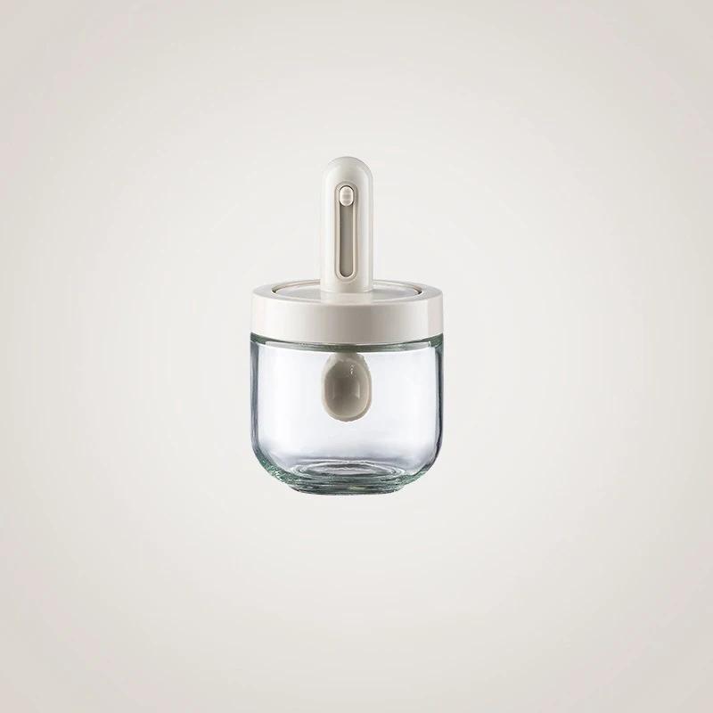 Выдвижная коробка для специй, герметичная стеклянная емкость с крышкой, органайзер для перца, сахара, соли, контейнер для приправ, кухонные принадлежности