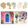 Head Silhouette Mother's Day Wooden Wreath Template DIY Craft Home Decoration Board