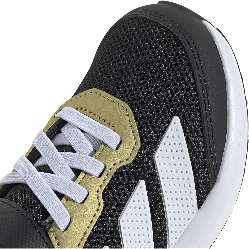 Adidas Faito EL Kids Sneakers Unisex Boys Girls 17-25.5cm Core Black Footwear White Gold Metallic Size 19.0 cm