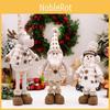 Festive Stretchable Doll Ornament Featuring Snowman Reindeer And Elderly Characters Perfect For Christmas