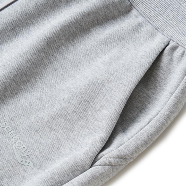 SAUCONY Однотонные зауженные трикотажные спортивные брюки женские, белые, серые SC1230019DY-MG28