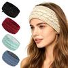Soft Fleece Lined Headbands for Women Winter Women, Thickened Knitted Ear Warmers, Cold Cozy Acrylic Knit Headwear Weather Hairband Outdoor