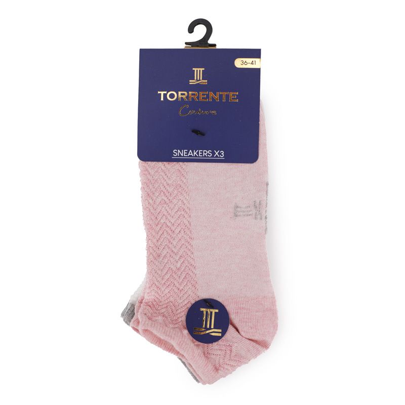 Socquette uni x3 Femme TORRENTE