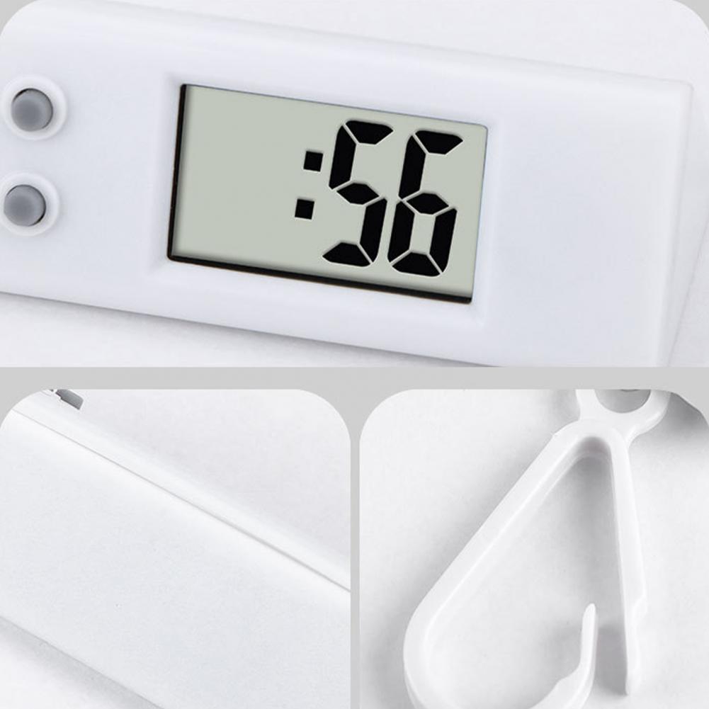 Student Electronic Clock Silent LCD Digital Display Triangle Desktop Clock Keychain for Exam Table Time Display Hanging Keychain
