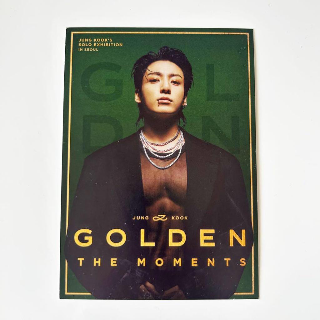 [USED] Jungkook GOLDEN Seoul Exhibition Bonus Trading Card Included