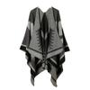Thickened Solid Color Scarf Dual-Purpose Office Air Conditioner Blanket Shawl Knitted Wool Cape