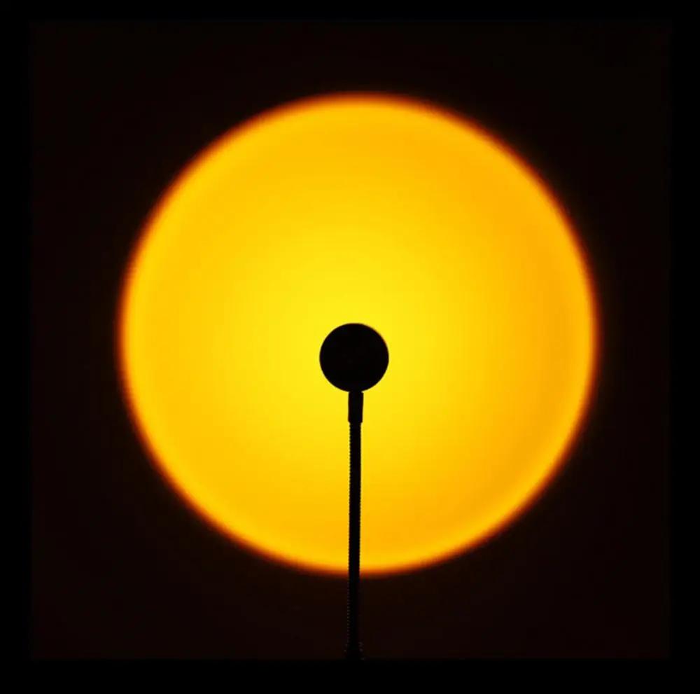 USB LED Atmosphere Night Light Projector Photography Sunset Lamp for Bedroom Living Room Decor Background Decoration Lighting