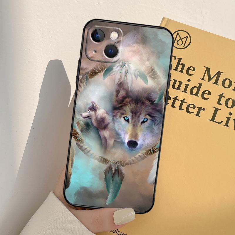 Чехол для телефона Dream Catcher Feather Wolf для iPhone 11 12 13 Pro Max XS XR X 6 7 8 Plus 12 13 Mini SE 2020