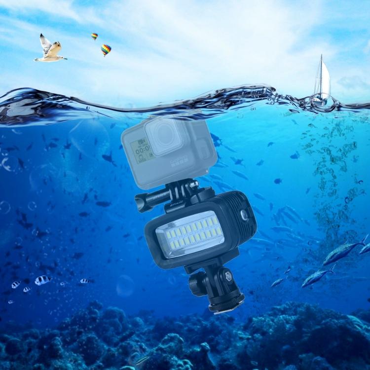 20 светодиодов, 40 м водонепроницаемый студийный светильник IPX8 для GoPro