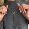 Роскошное минималистичное тонкое ожерелье-цепочка из змеиной кости с регулируемой длиной, однотонное, в стиле Ins