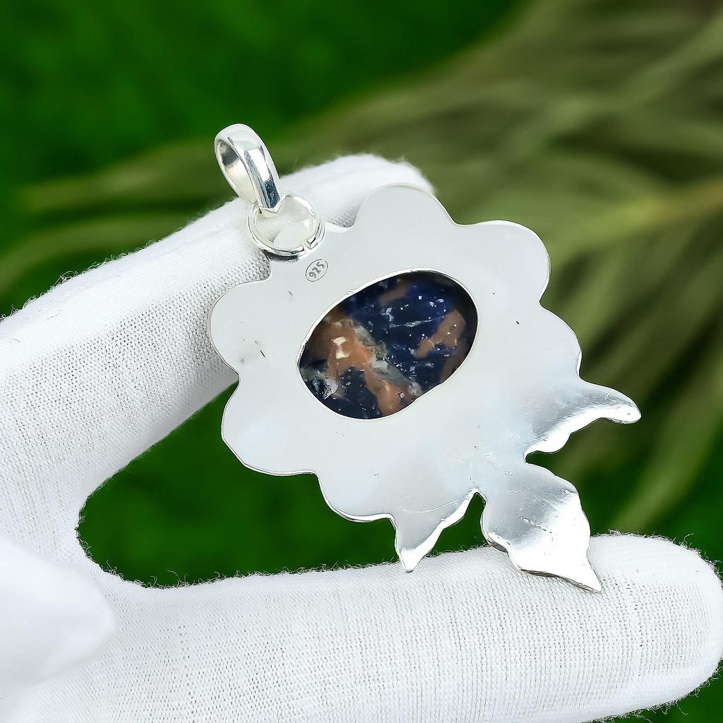 Mothers day Deal 925 Silver Oval Sodalite Gemstone Sister Unique Pendant Jewelry