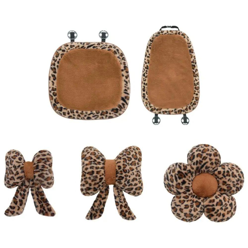 Flower Car Seat Decoration Comfortable Plush Seat Cushion  Lumbar Support