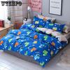 Quilt Cover Bedroom Bedclothes Soft Duvet Cover Bed Sheet Quilt Pillow Case Beding 4pcs Suit