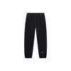Li-Ning Wade Series Letter Print Cuffed Knitted Sports Pants Men Bottoms Black AKYU461-1