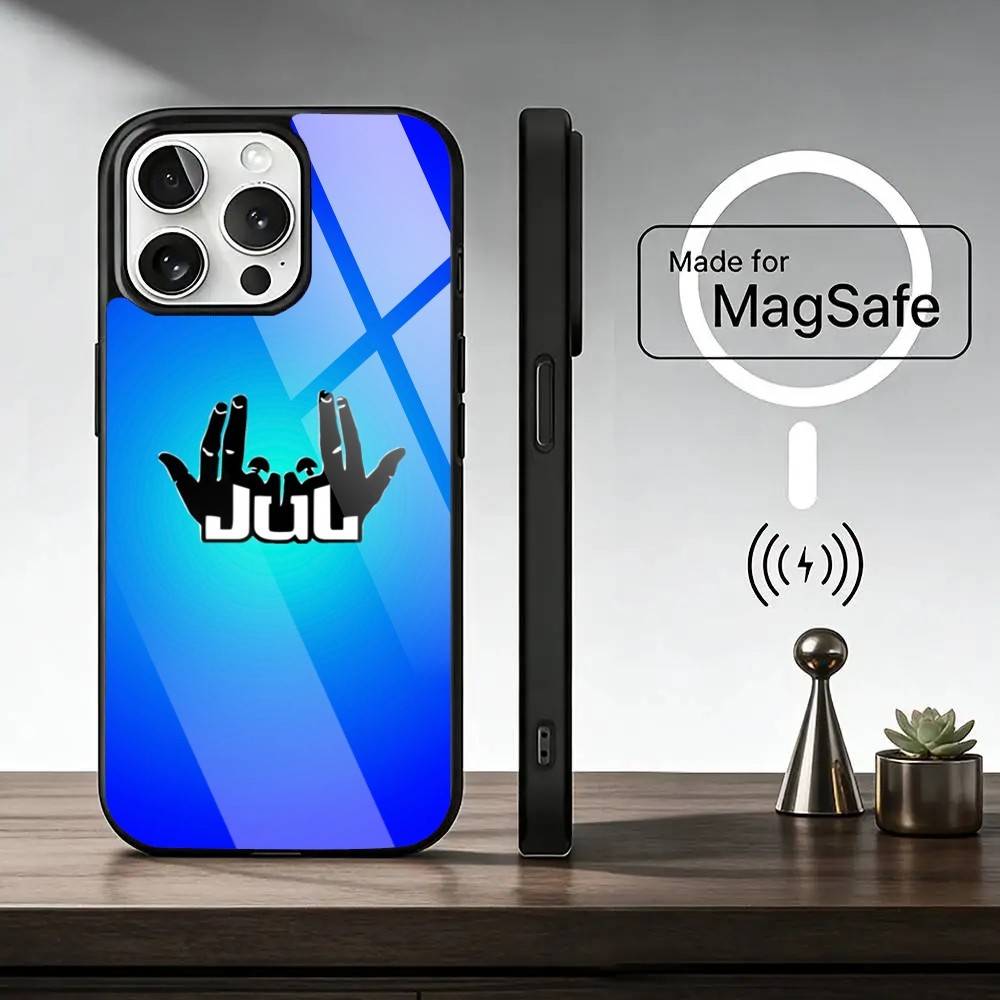 Чехол для телефона Rapper JuL C'est P-Pas D-Des Lol для iPhone 17, 16, 15, 14, 13, 12, 11 Plus, Pro, магнитный с Magsafe, беспроводная зарядка